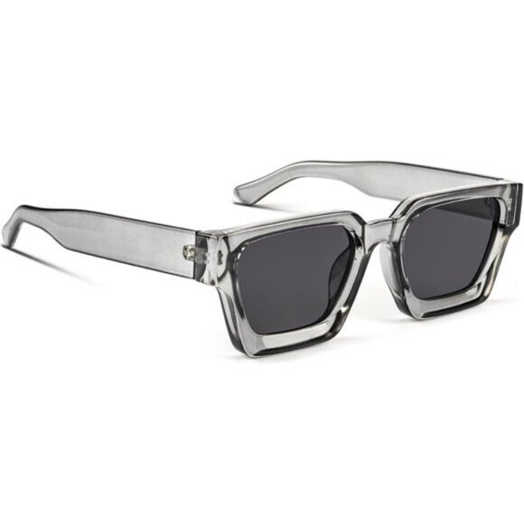 Other - ⚡Men Grey Fashion Thick Trendy Square Shades Rectangle Designer SunGlasses